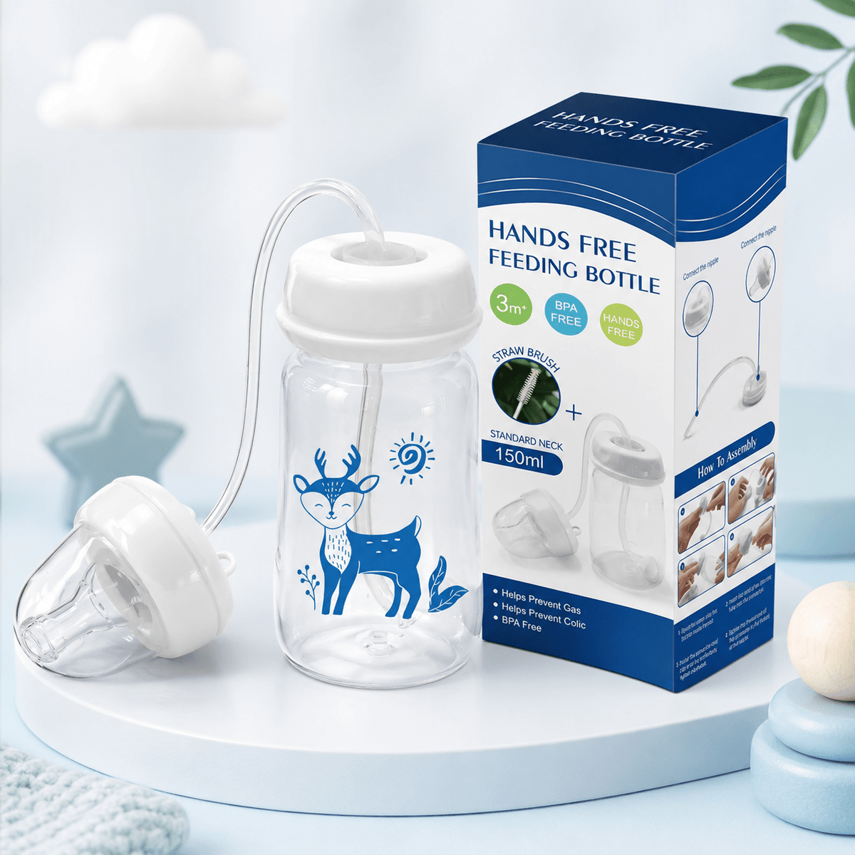 Juppuly Eller Serbest Akıllı Biberon - Cuppulu