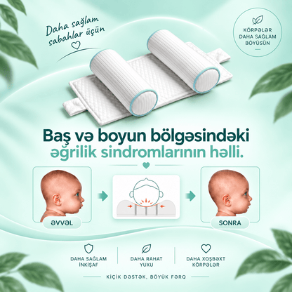 Ortopedik Körpə Yastıbaş Yastığı - Cuppulu